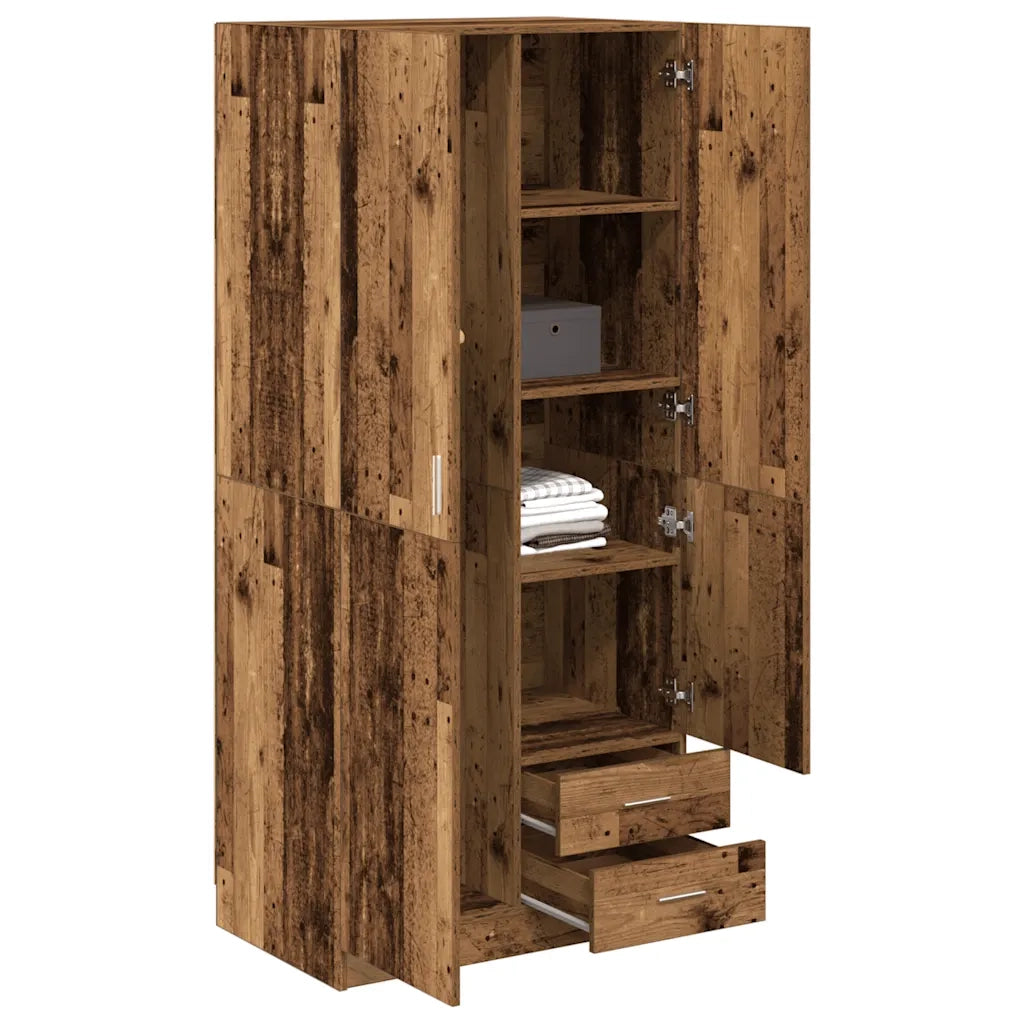 Armadio Legno Antico 80x52x180 cm in Truciolato CFW9052302