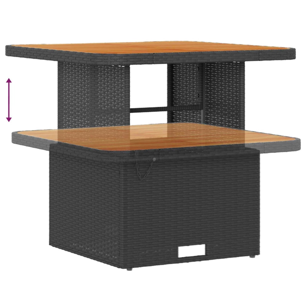 Set Divano da Giardino 10 pcs Nero polyrattan 3361704