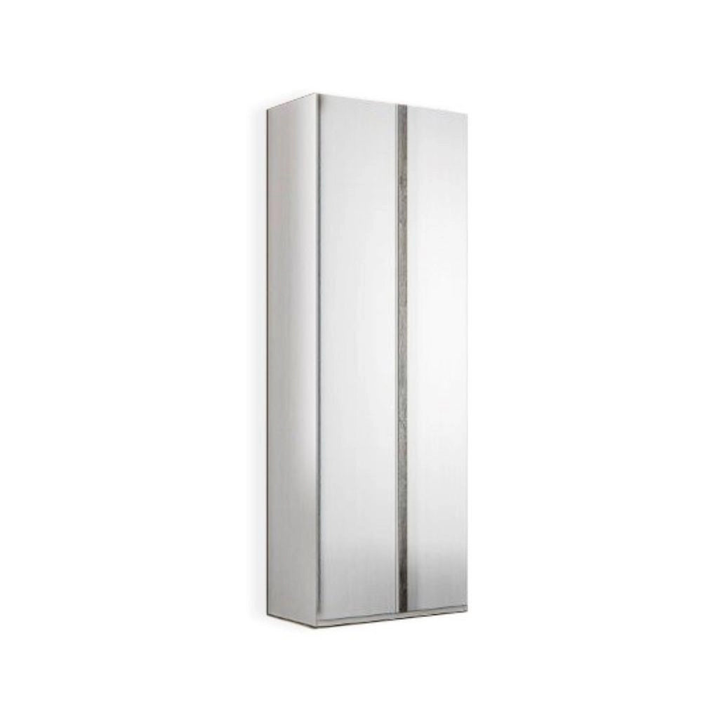 Armadio 2 ante Ettore 87x53x236 colore bianco frassinato