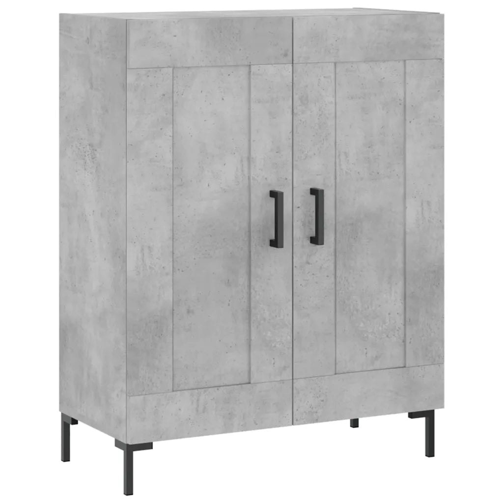 Credenza-Buffet-Armadio da cucina Grigio Cemento 69,5x34x180 cm in Legno Multistrato 257554