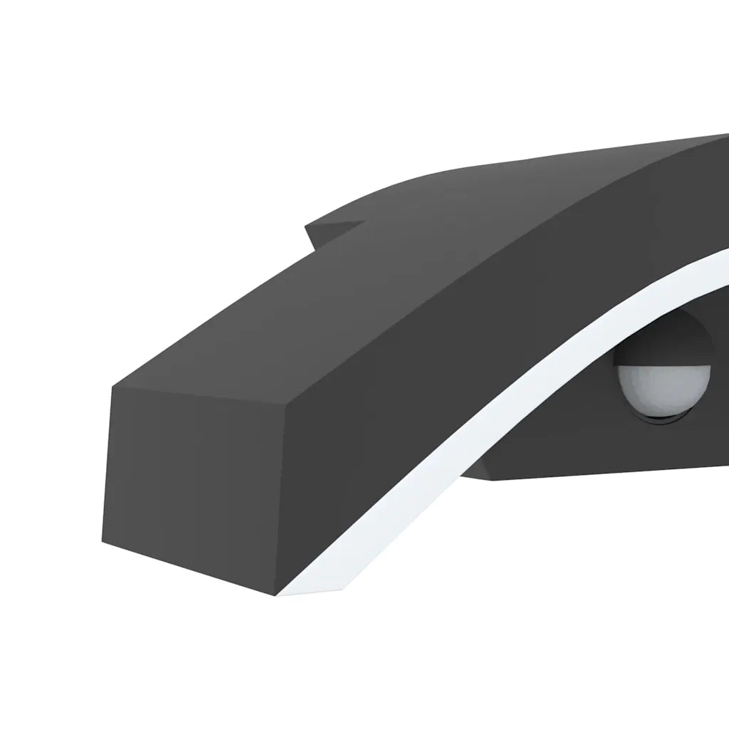 Applique con LED e Sensore Nera in Alluminio Pressofuso CFW7839342