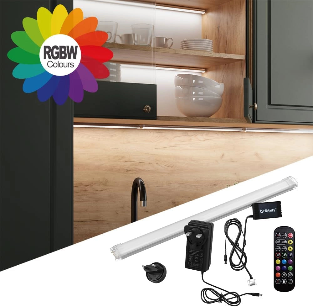Mobile da cucina Raul Rovere dorato/Antracite 240 cm, PL Fantasia nera con striscia LED Vicco