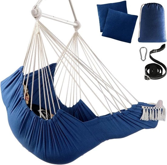 Sedia con Sedile Sospeso - Comoda e Compatta - 1 pezzo - Cotone