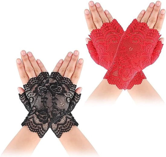 Manopole senza dita set donne stile corto accessori per matrimonio e cerimonia della tazza