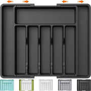 Organizzatore per Spilloni Flessibile con Tasca per Spilloni per Portaoggetti - Tazza di Copertura Regolabile - Grande Nero