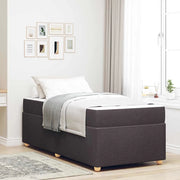 Struttura del letto Marrone Scuro 90 x 200 cm Tessuto