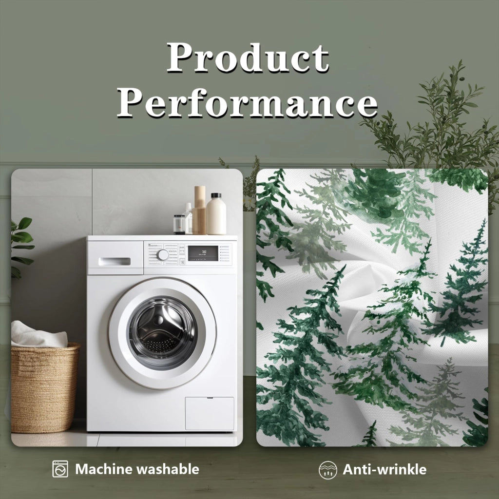 Tovaglia invernale con motivo di abete, 180x130 cm, idrorepellente