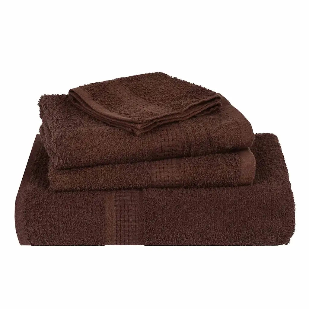 Asciugamani per sauna FROGN 10 pezzi Marrone 80x200 cm 360 g/m² 136769