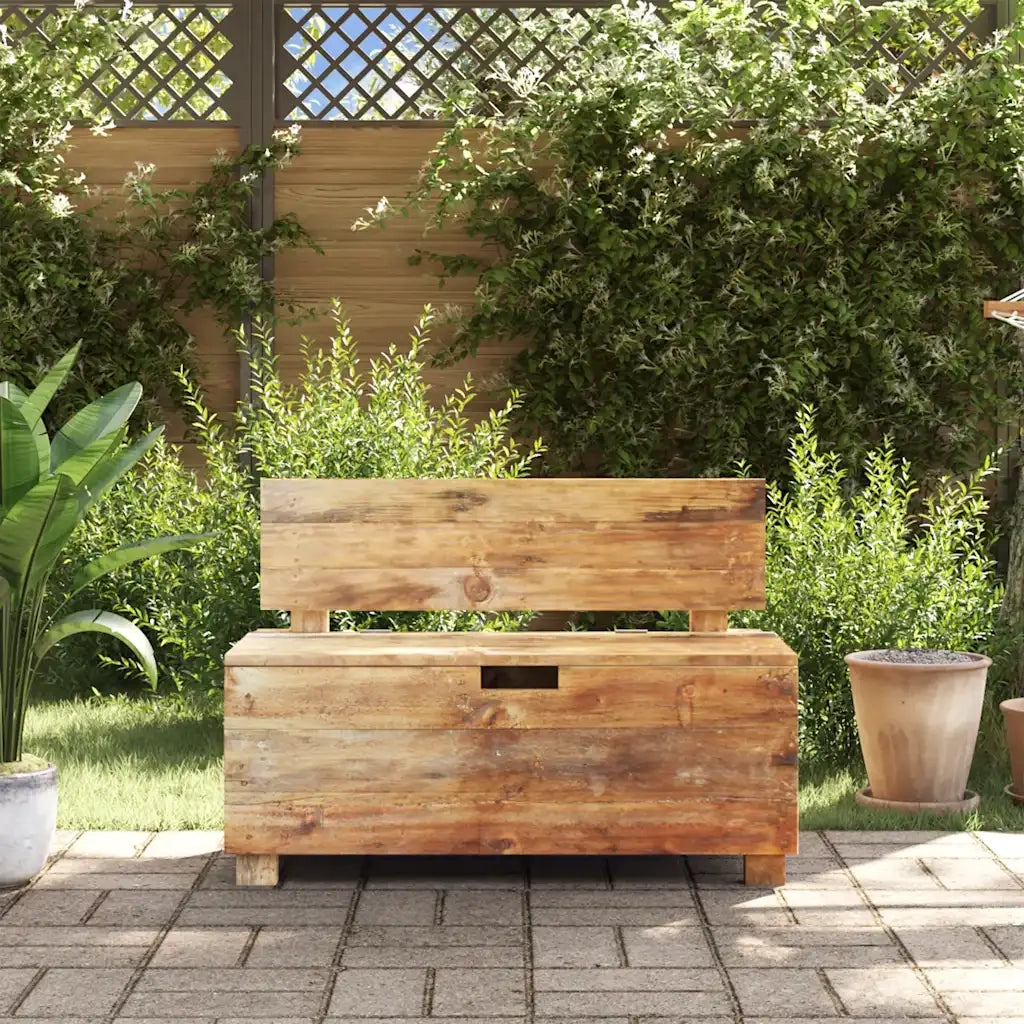 Panca-Sgabello in Legno Massello di Mogano 86x40x60 cm