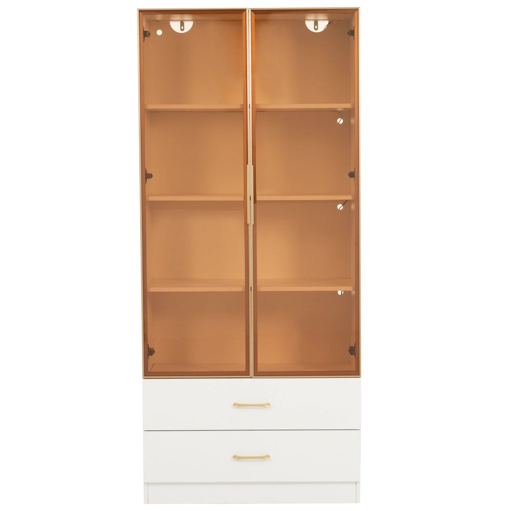 Mobile da bagno con vani aperti e ante; per bagno e studio; in MDF; bianco
