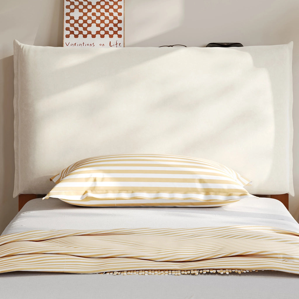 Letto singolo imbottito 90x200 cm con schienale a strappo marrone scuro