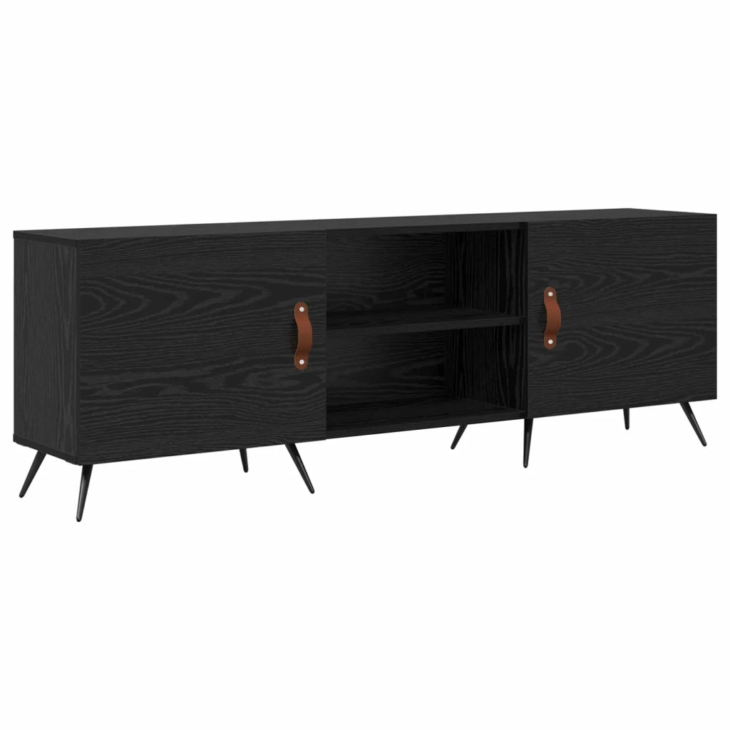 Mobile TV 150 x 30 x 50 cm Rovere nero Legno ingegnerizzato