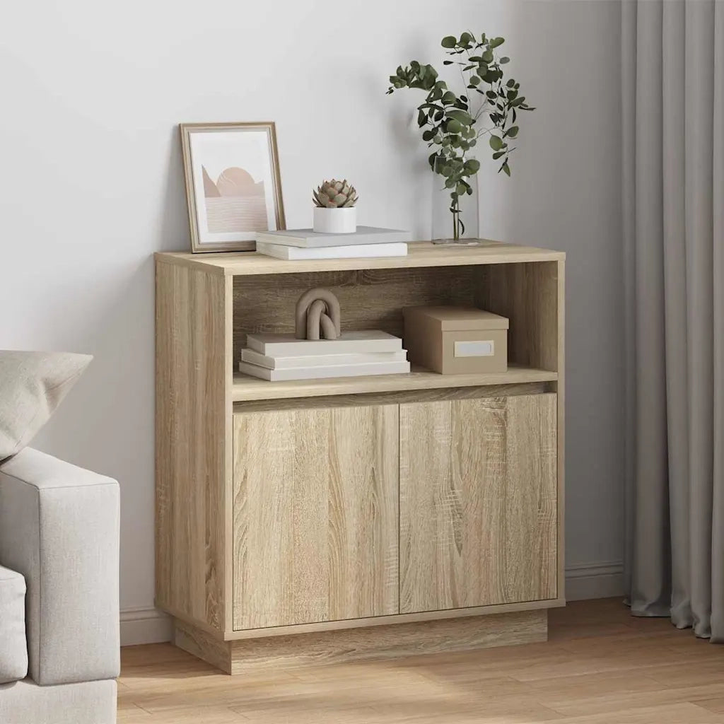 Madia LED Rovere Sonoma 71 x 34,5 x 75 cm Legno multistrato 869652
