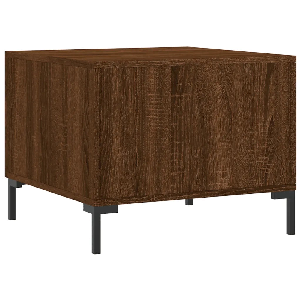 Tavolino da Salotto Rovere Marrone 50x50x40cm Legno Multistrato 829410
