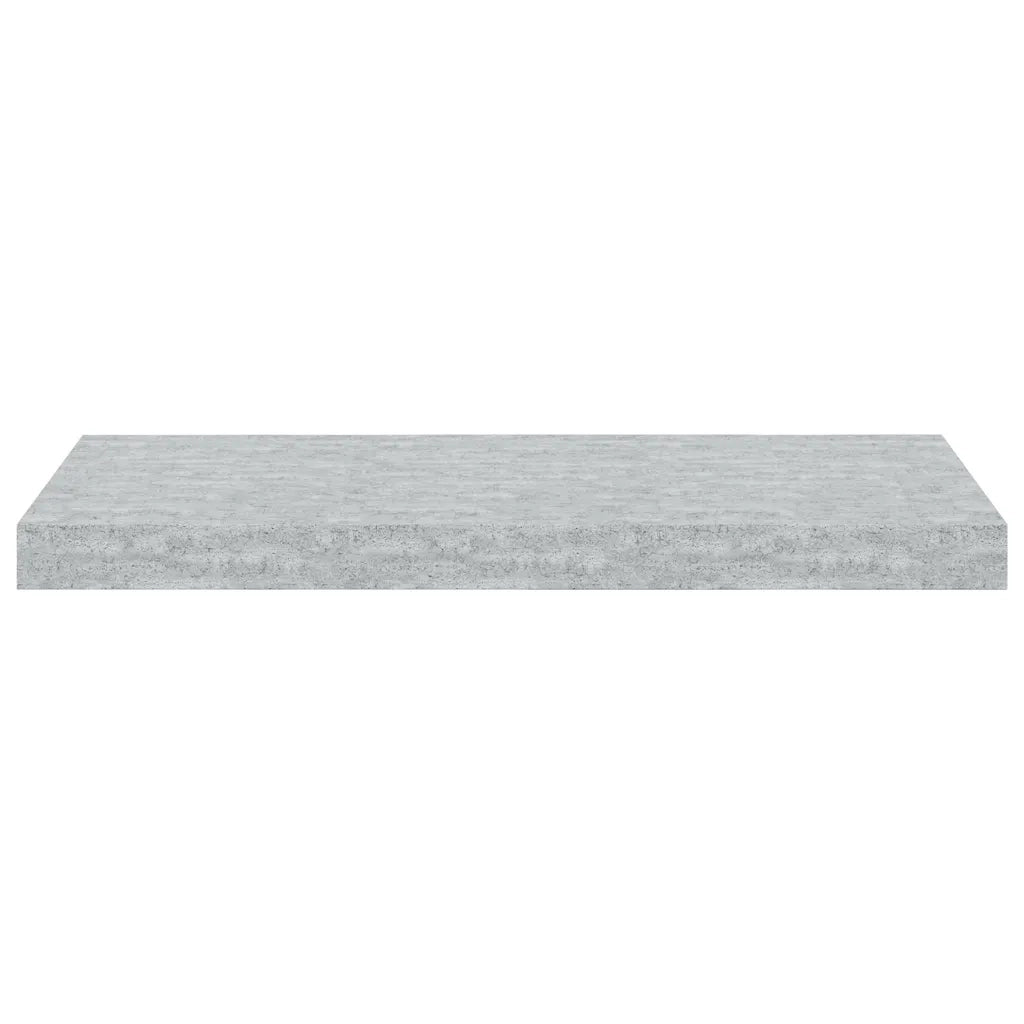 Scaffali a Parete 2 pz Grigio Cemento 60x23,5x3,8 cm in MDF 326598