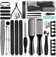 Kit di Pedicure Professionale 36 in 1, Strumenti di Pedicure, Adatto per Rimozione della Pelle Morta dei Piedi per la Curatela in Casa e in Salone