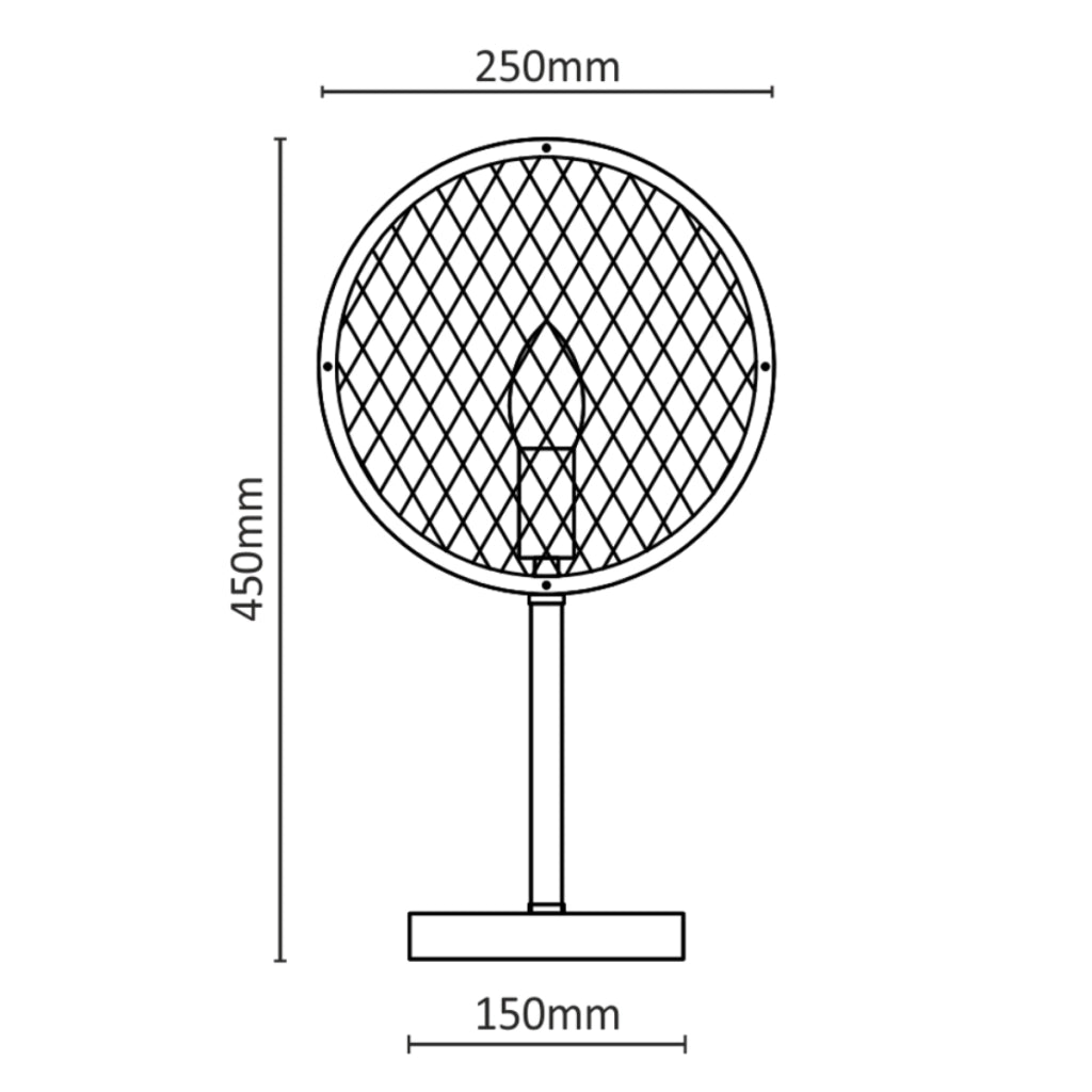 Lampada da tavolo Polux Arete E14 nero/marrone 312914
