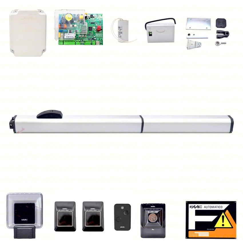 FAAC 402 CBC 230V 1 ANTA 1.8 MT KIT AUTOMAZIONE CANCELLO BATTENTE OLEODINAMICO