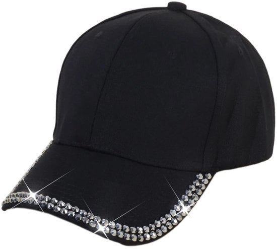 Cappello da Baseball per Donna - Cappello da Sole - Adattabile - Nero - Attività Outdoor - Unisex - Ideale per lo Sport
