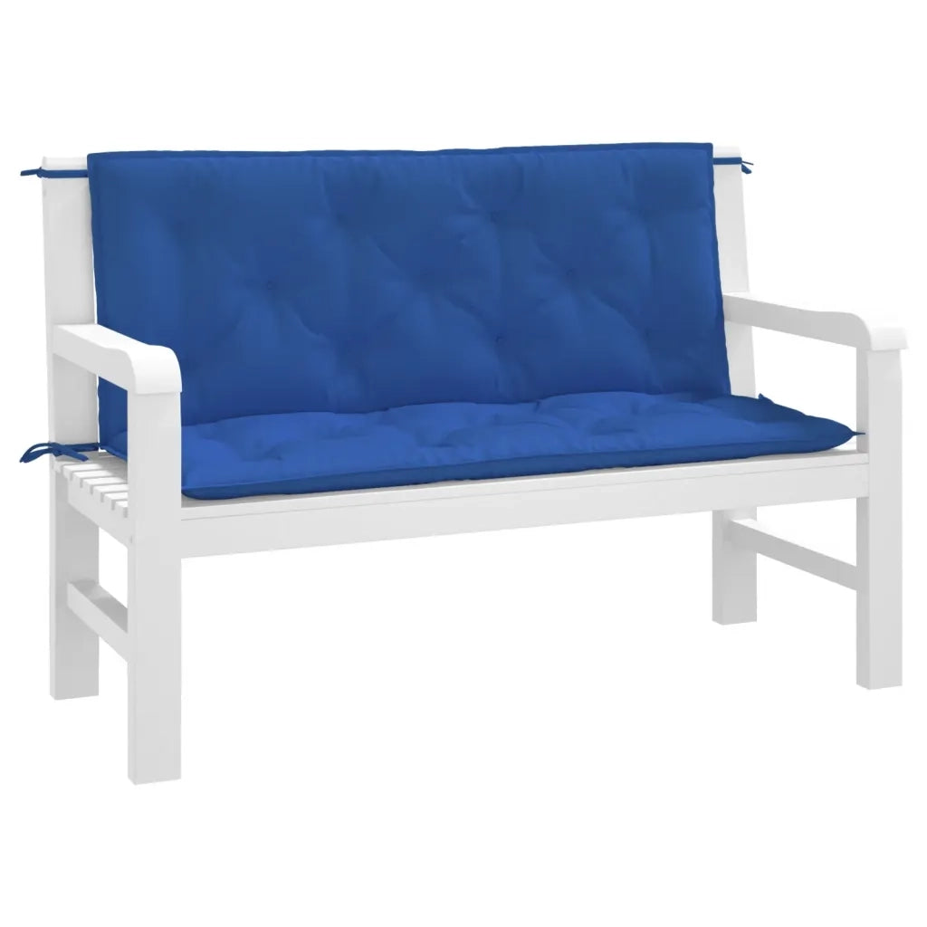 Cuscini per Panca 2 pz | Cuscini per sedie Blu 120x50x7 cm in Tessuto Oxford
