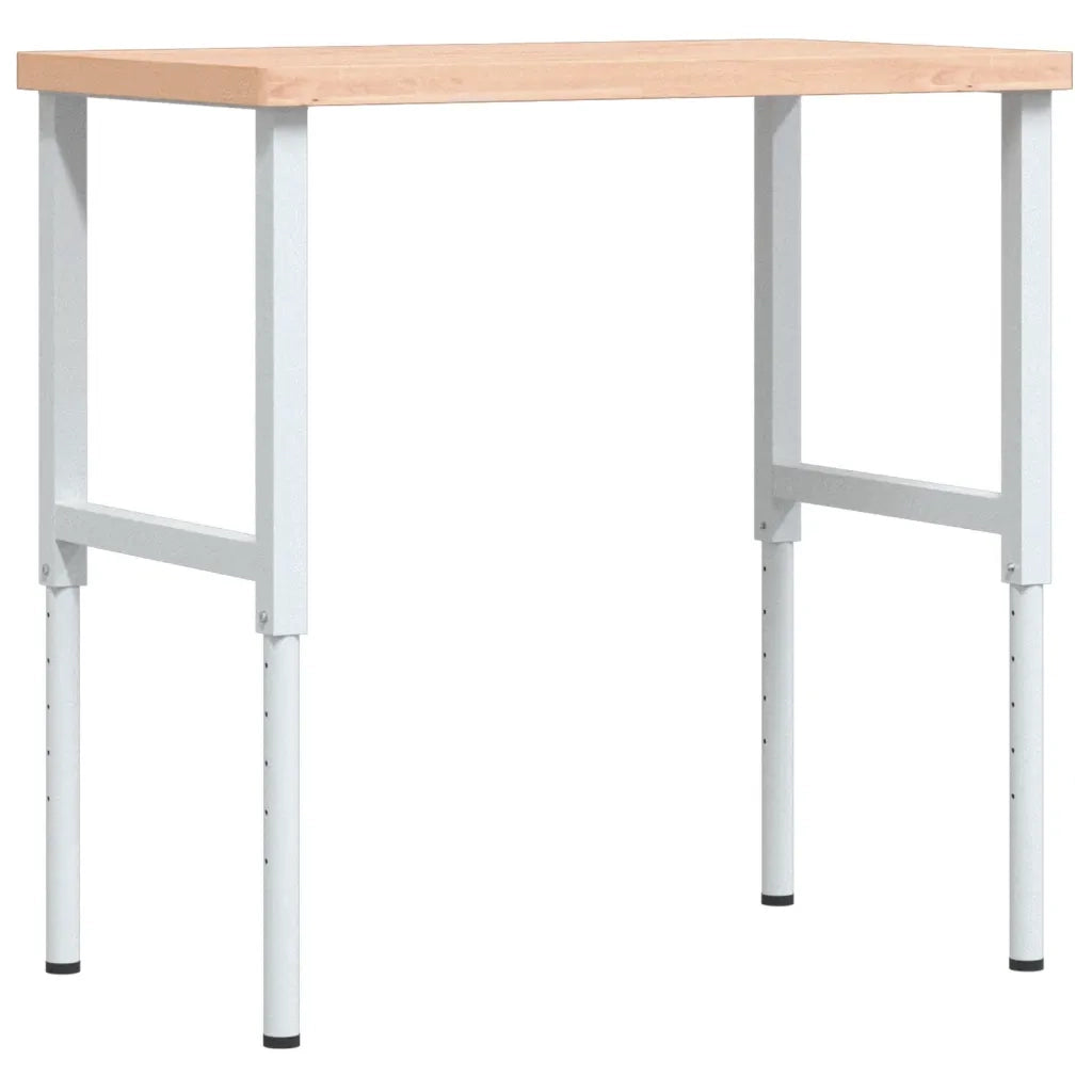 Banco Lavoro 100x60x(73-99,5) cm Legno di Faggio Rettangolare