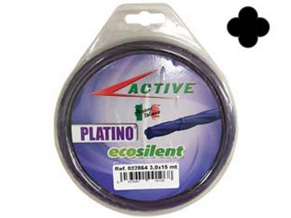 1blister filo nylon "platino ecosilent" elicoidale viola  per decespugliatori - ø mm cod:ferx.fer413053