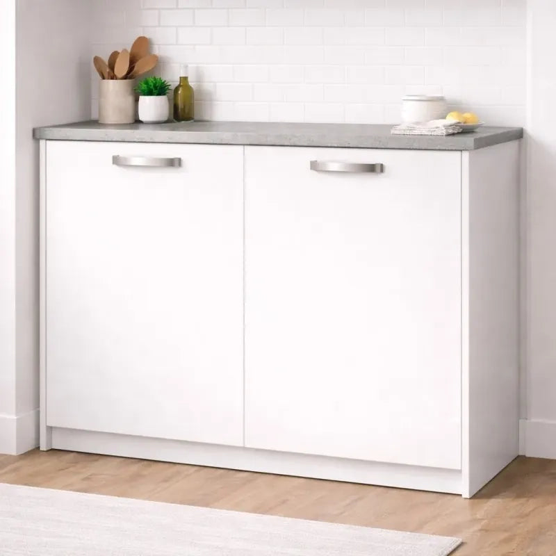 Anta per mobili in Legno nobilitato Compresa di Maniglia 72x40 Bianco