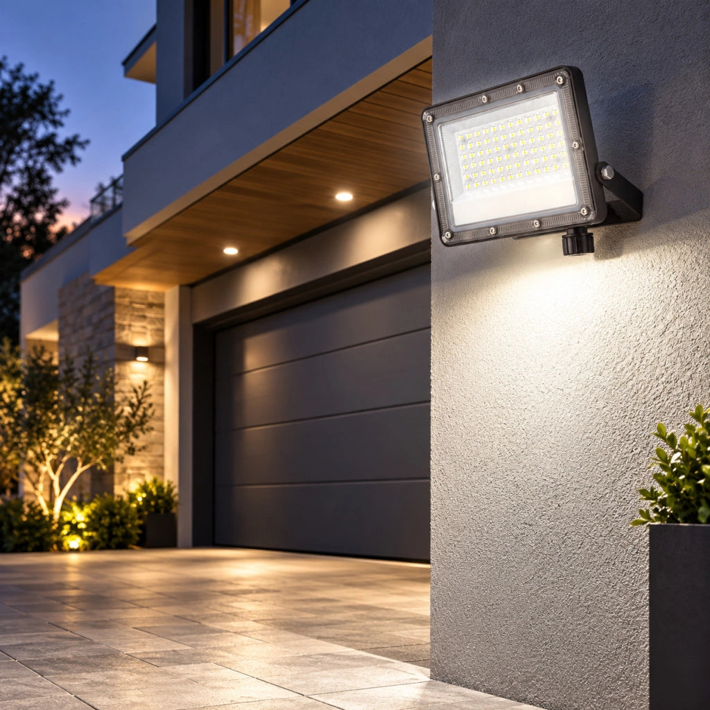 FARO LED 50W ESTERNO IP65 FARETTO GIARDINO 3CCT 3000K 4000K 6500K LUCE ET-31767