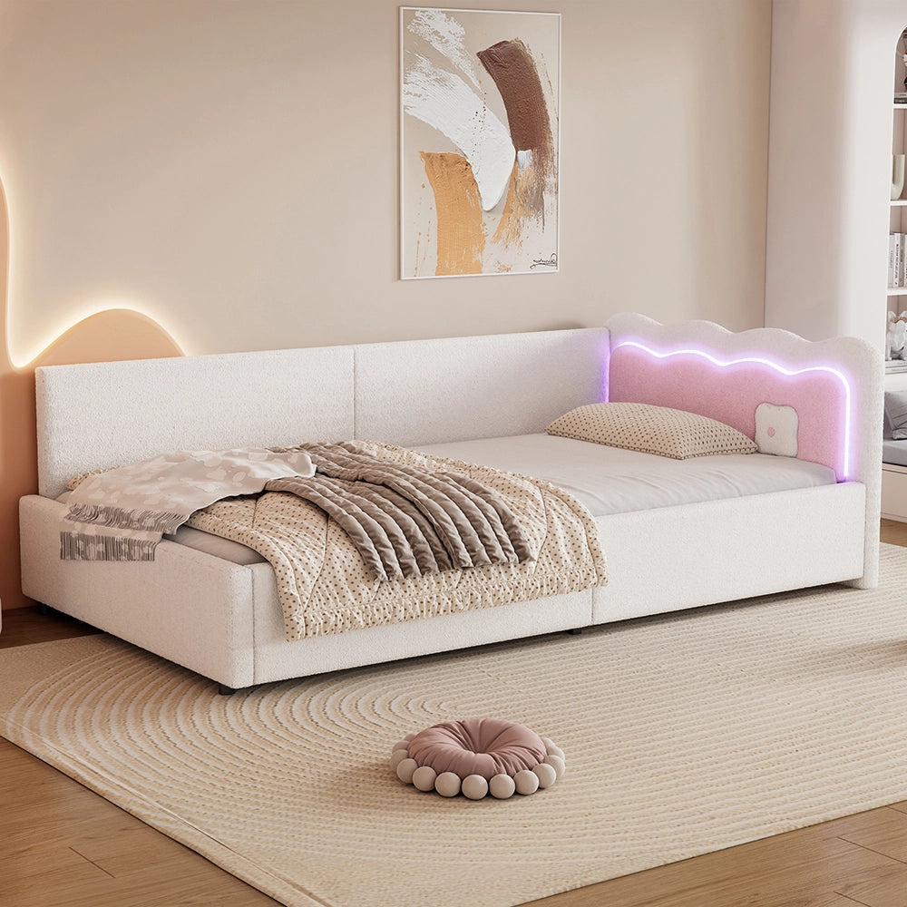 Daybed - Xylo - 90x200 cm LED pile bianco