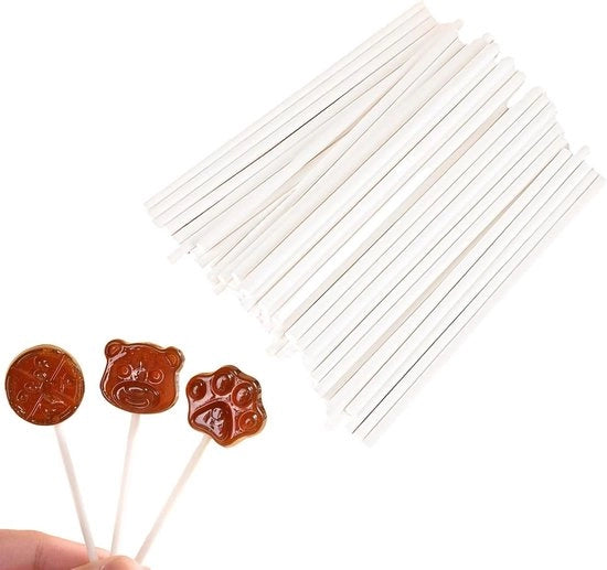 Stecchi per dolci da 76 cm x 32 mm - 100 pezzi per cake pops e lollipops