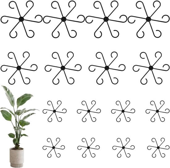 Supporti per piante 16 pezzi per piante da appartamento, pomodori, rose - clip e sostegni per piante - supporti per piante riutilizzabili e fissa