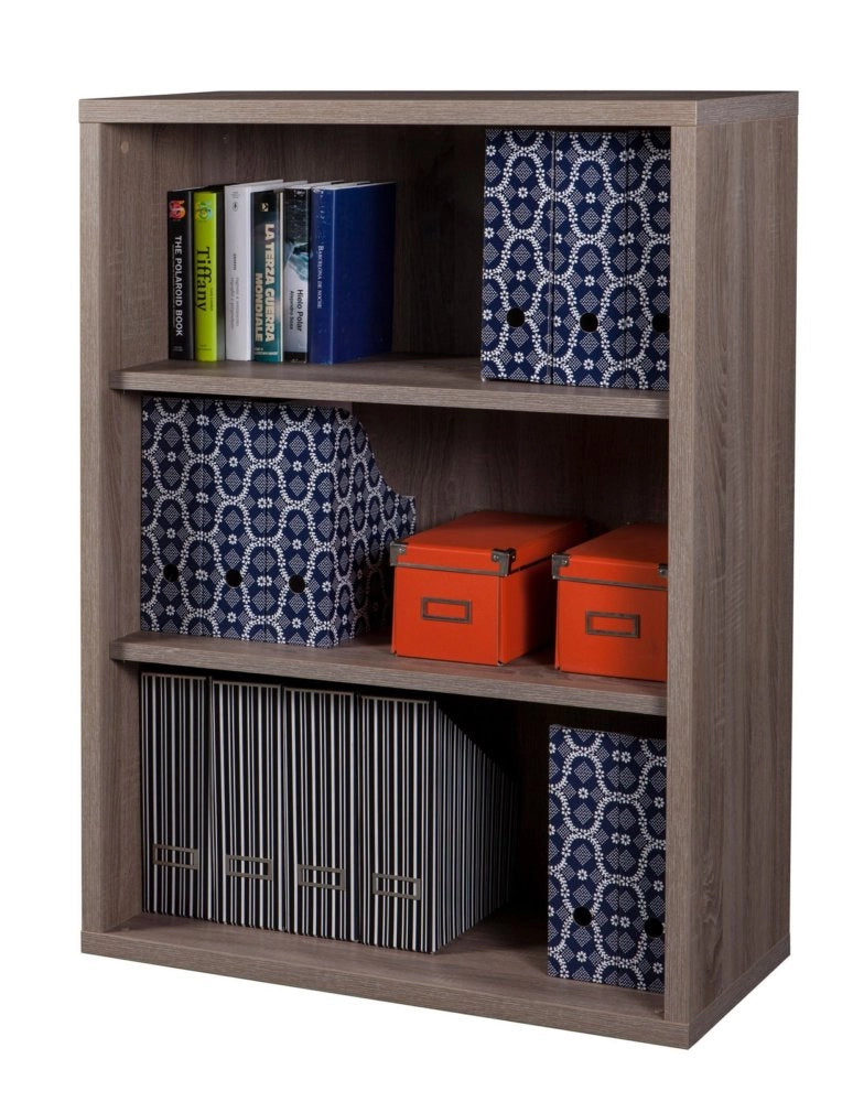 1pz disegno libreria 3 vani 36x82xh112 cm rovere cod:ferx.86363
