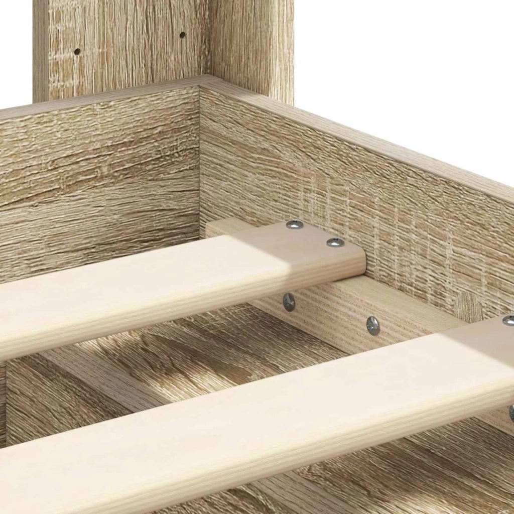 Struttura del letto con stoccaggio e testata Rovere Sonoma 3414261