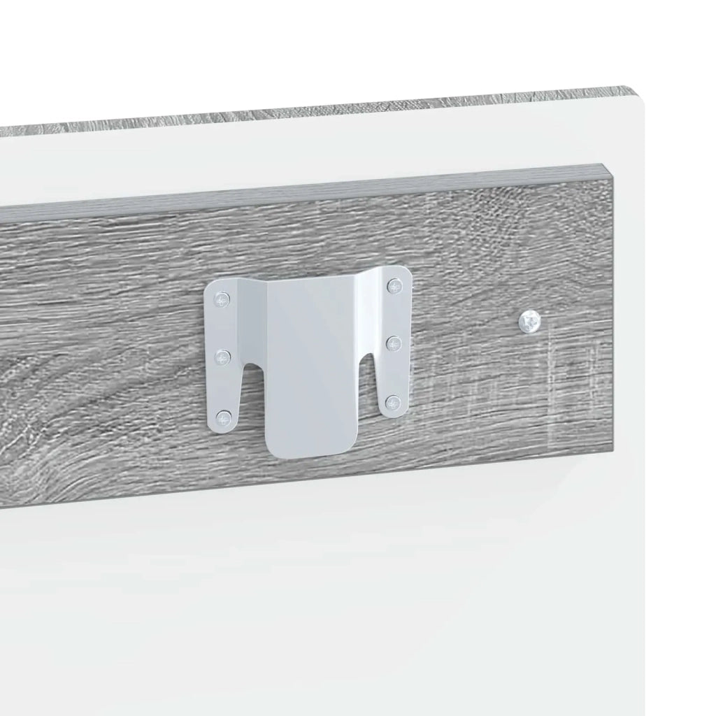 Testiera da Muro HOORN Sonoma grigio Legno ingegnerizzato 897391