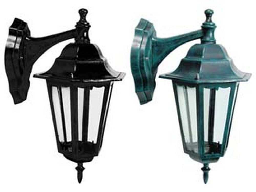 1pz lanterna con braccio superiore  modello berlino - 60w ip44 mm.215x325h. col cod:ferx.fer39475