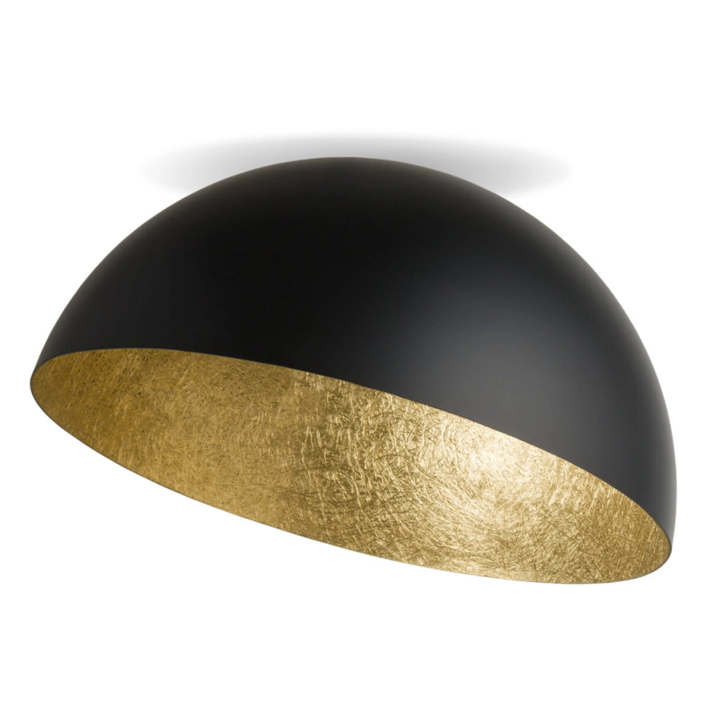 Plafoniera decorativa Sigma Sfera Ø90 nero oro E27