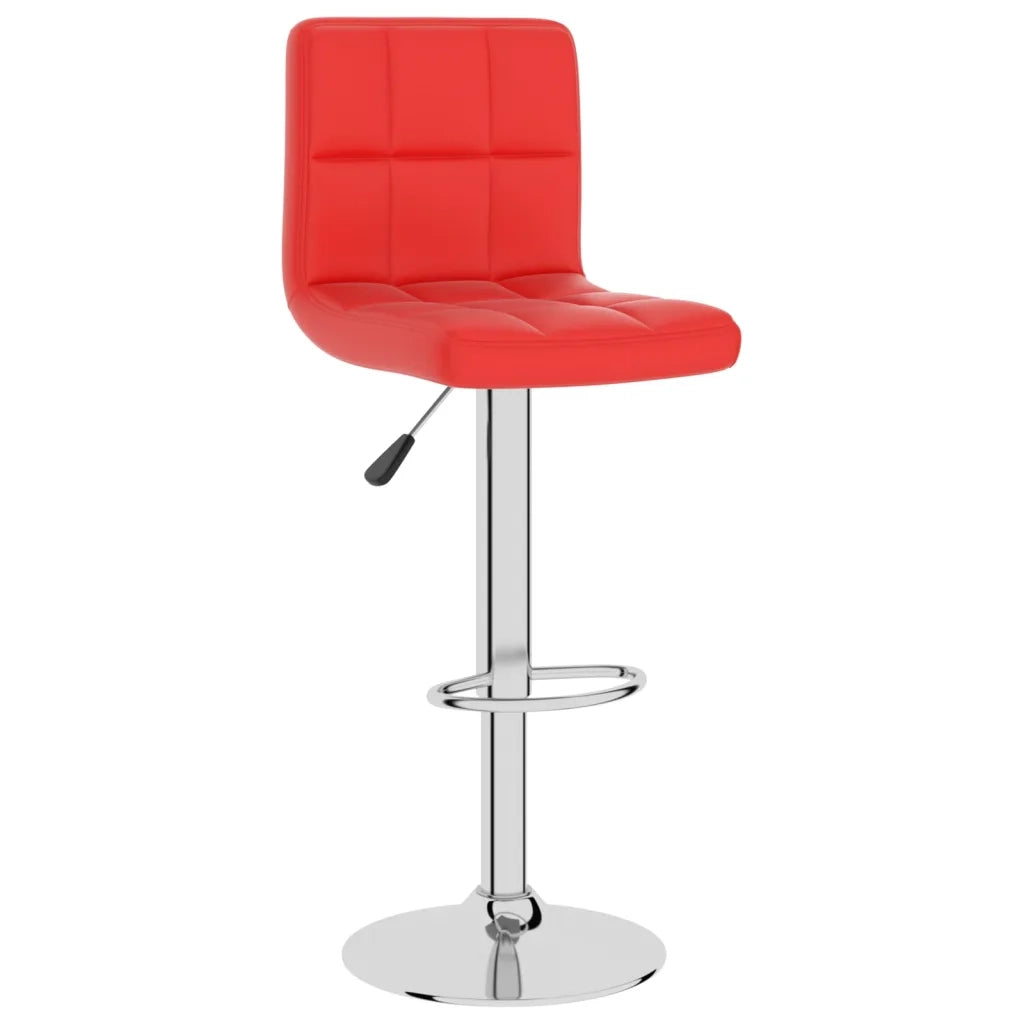 Sgabello da Bar Rosso in Similpelle 334221