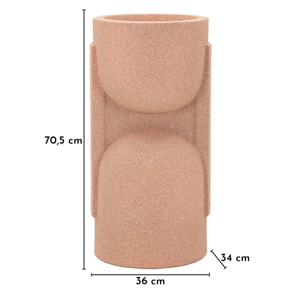 Fatone, Vaso Finitura Geometrica, Rosa