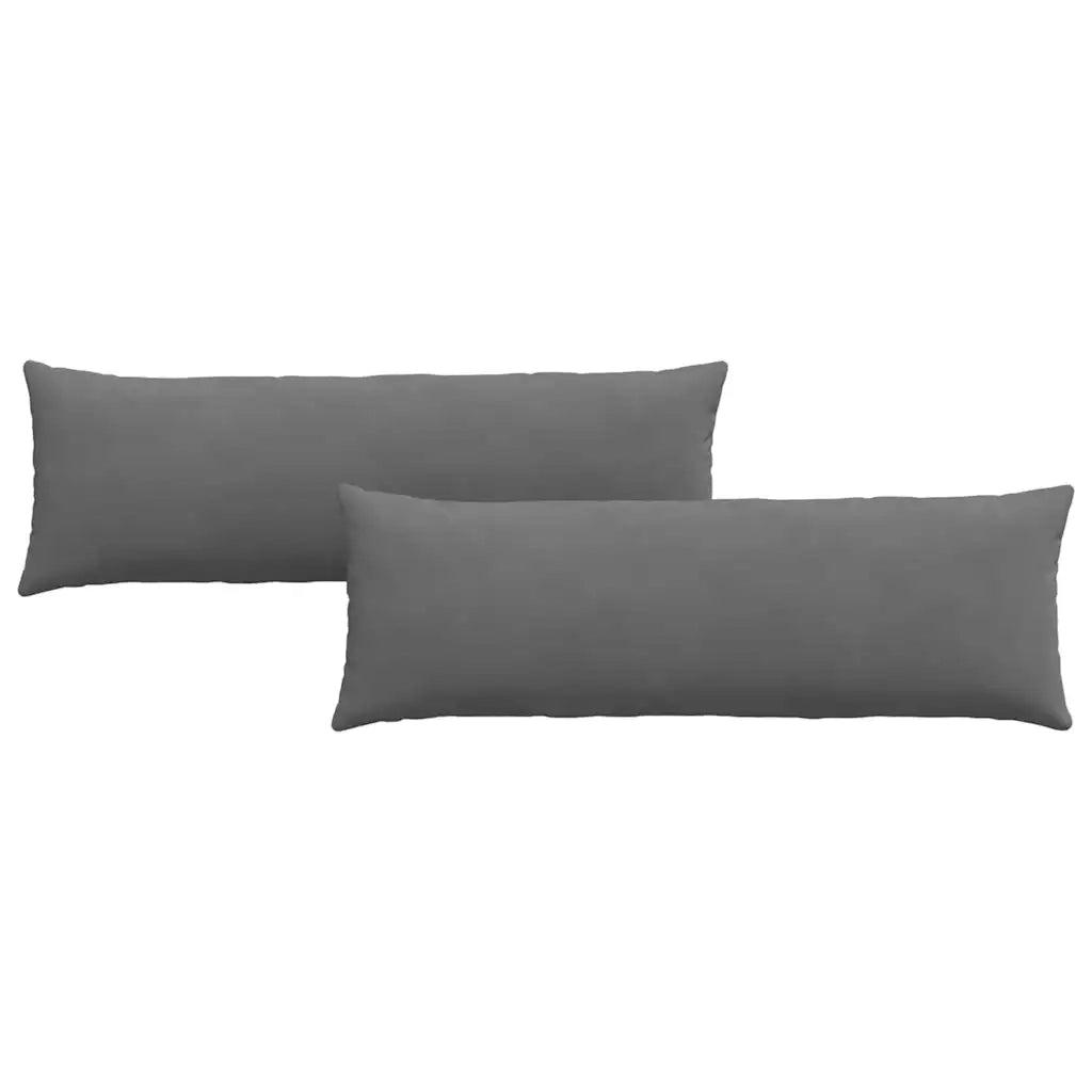 Cuscini da Divano 2 pcs Grigio scuro 120 x 40 cm Tessuto 42013813