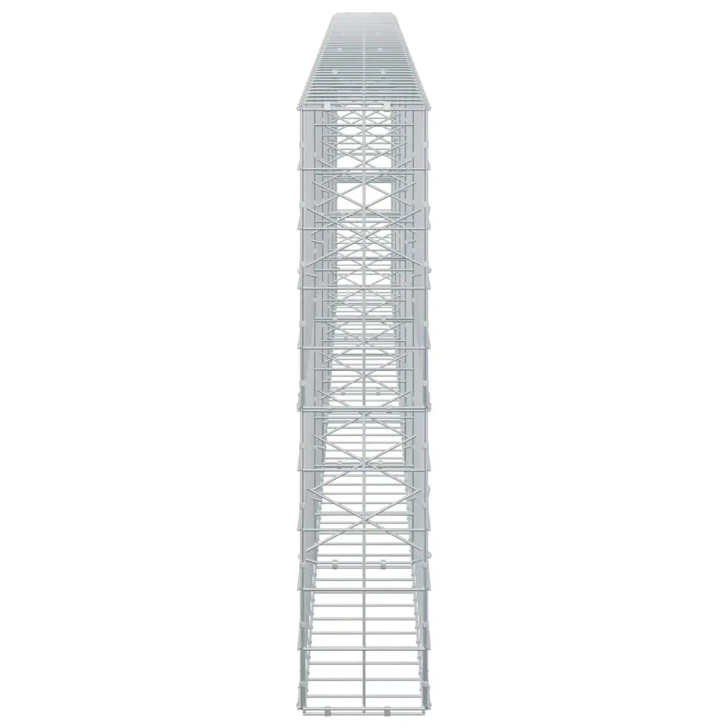 Gabione con Filo da 3,5 mm e Rete da 10x10 cm 500x20x100 cm 3463108