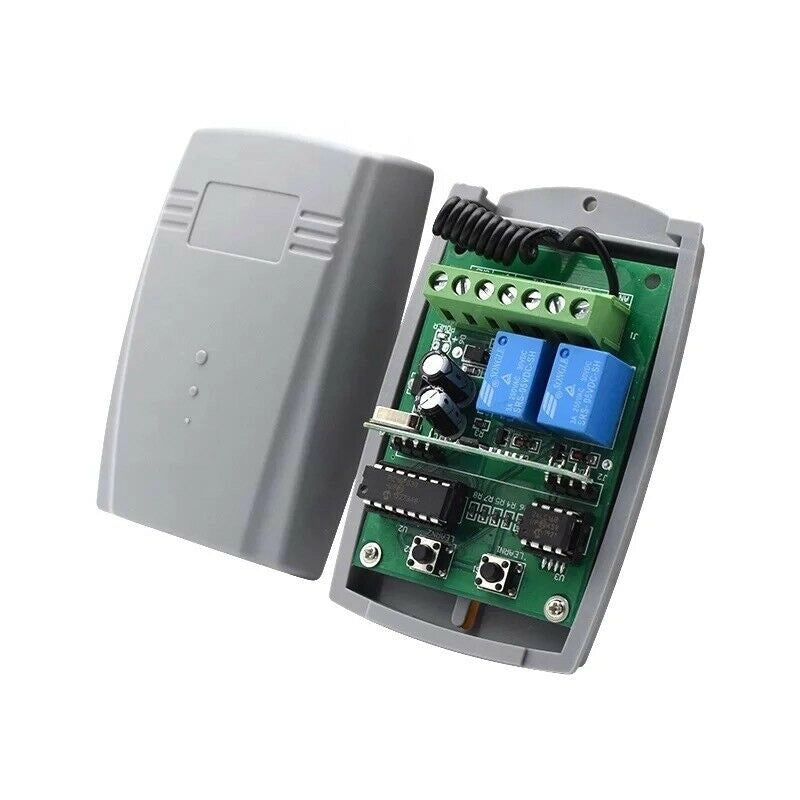 RICEVENTE 2 CANALI 12 24V RX2N-BOX TELECOMANDI 433MHZ FISSI E ROLLING CODE