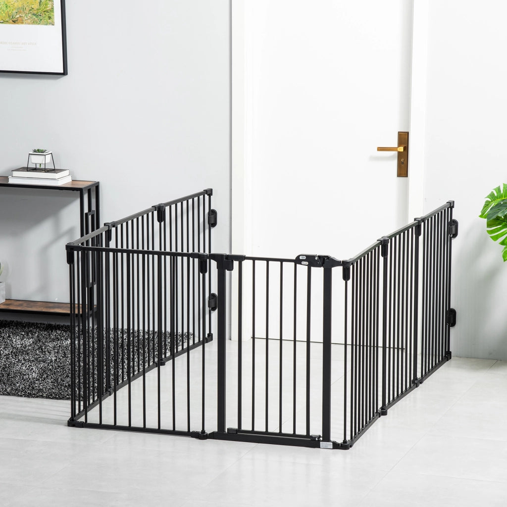 Cancello Sicurezza Cani Pieghevole ¨C Minimal ¨C Nero