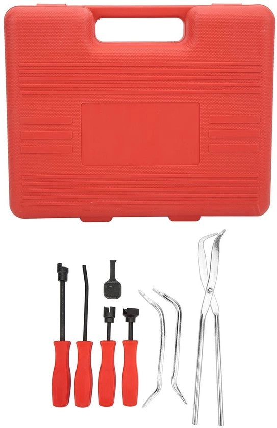 Kit di rimozione di trombelle a 8 pezzi - Universale - Adattatore a 45 gradi - Acciaio trattato con verniciatura anticorrosiva - Scatola di conservazione - Strumento di rimozione del freno
