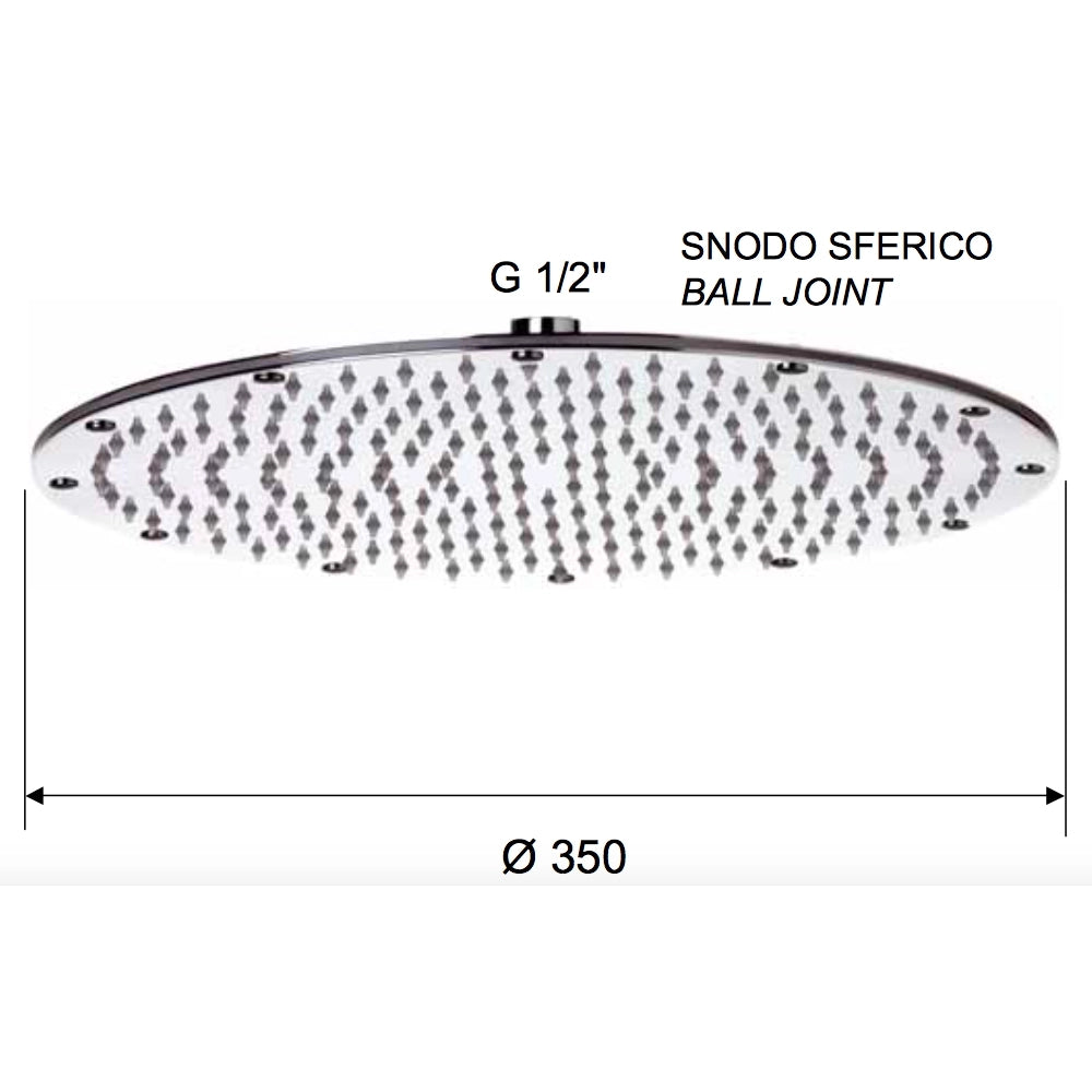 Soffione a pioggia piatto