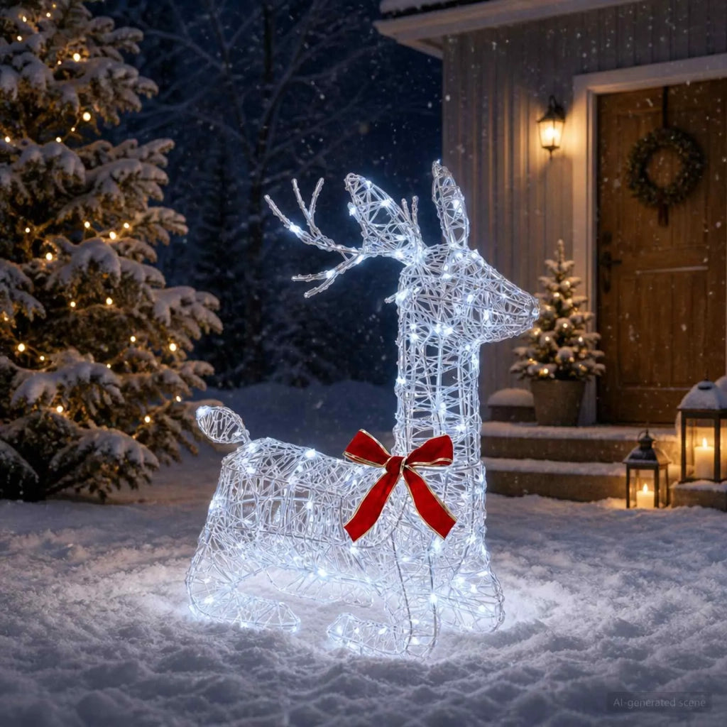 Renna di Natale 3D LOVIISA 140 LED Bianco freddo 42049654