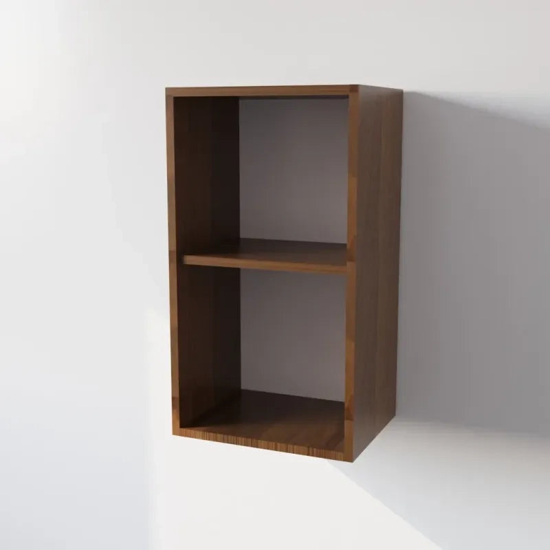 Pensile Cucina  in Legno Nobilitato Noce, Mobile Alto con 1 Anta, Pensile Componibile Moderno Made in Italy (H72XL45XP33cm)
