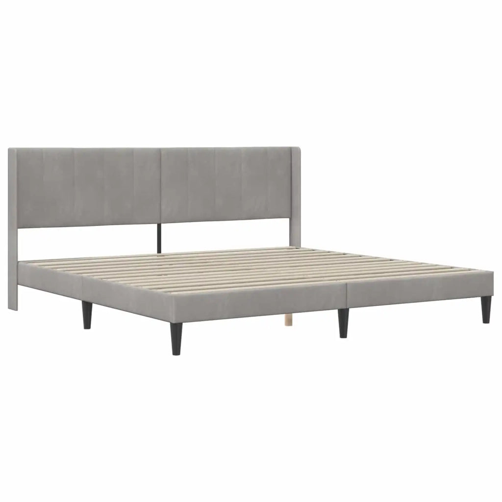 Struttura letto con materasso Grigio Chiaro 180 x 200 cm 3414879