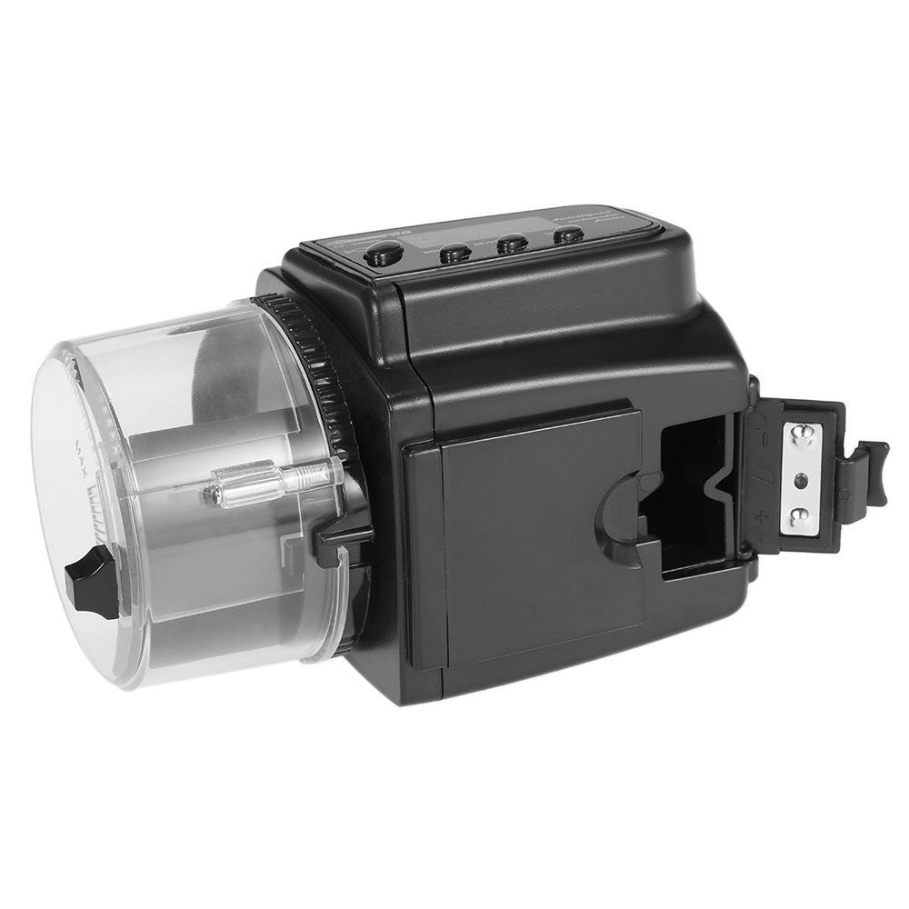 Trade Shop - Dosatore Distributore Cibo Pesci Con Timer Display Lcd Per Acquario Automatico -
