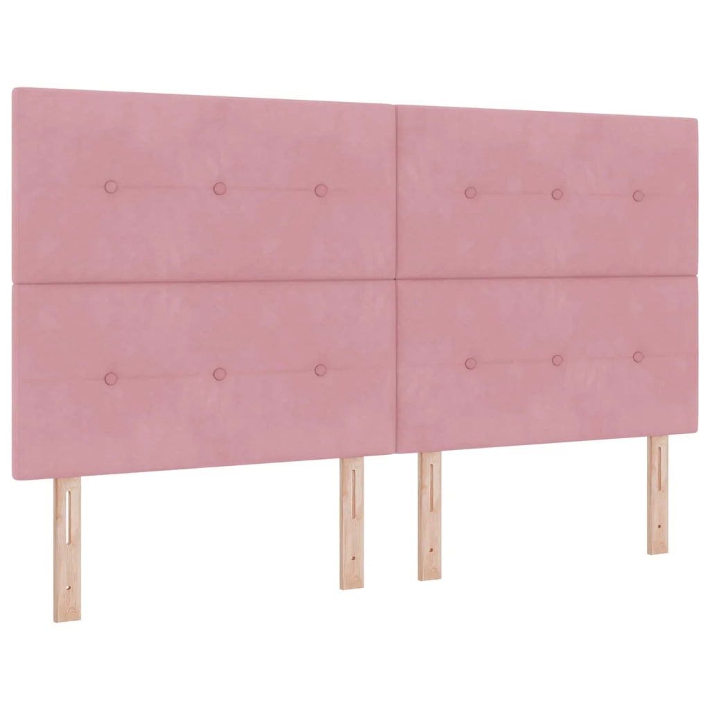 Testiera LED con strisce LED Rosa 180 cm Velluto 3338461