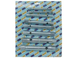 CHIAVI A TUBO DOPPIE IN SERIE 8 PEZZI- - mm.6/7-8/9-10/11-12/13-14/15-16/17-18/19-20/22 - 2 blister ALTE